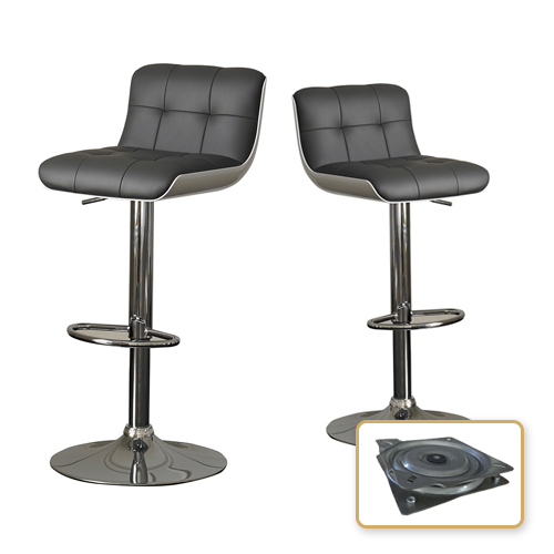 Chairs memory return swivel plate